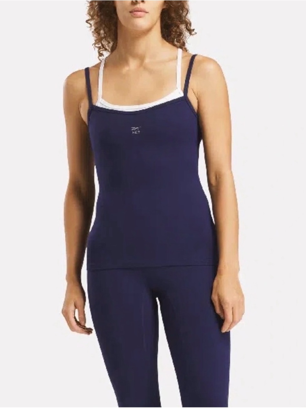 Set Active x Reebok Women’s Navy Layered-Trim Cami